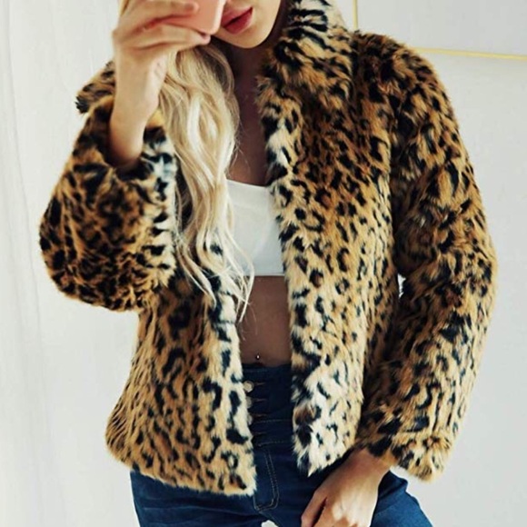 Leopard faux fur jacket - Picture 3 of 5